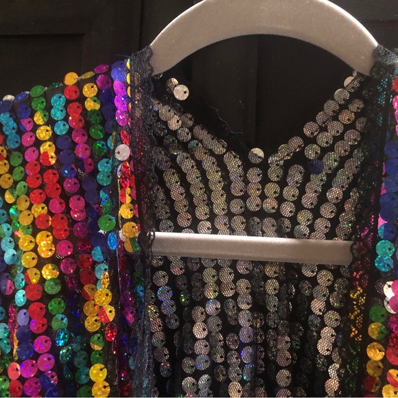 Multi-colored Sequin Jacket - Picture 2 of 4